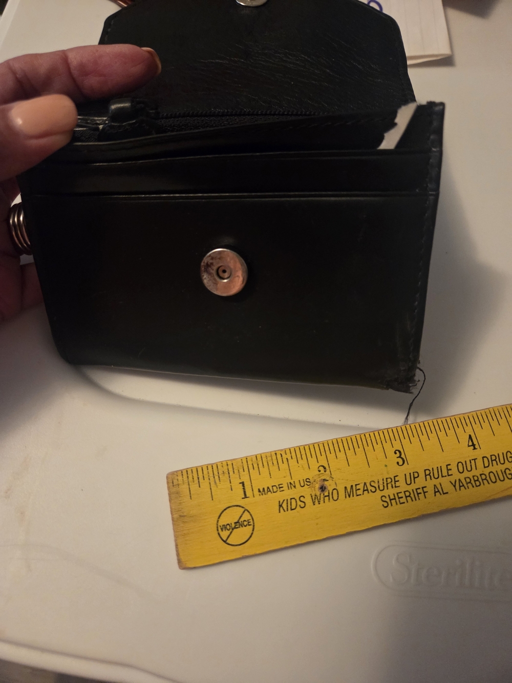 Brightom Card Wallet with Silver Clasp - Picture 3 of 3